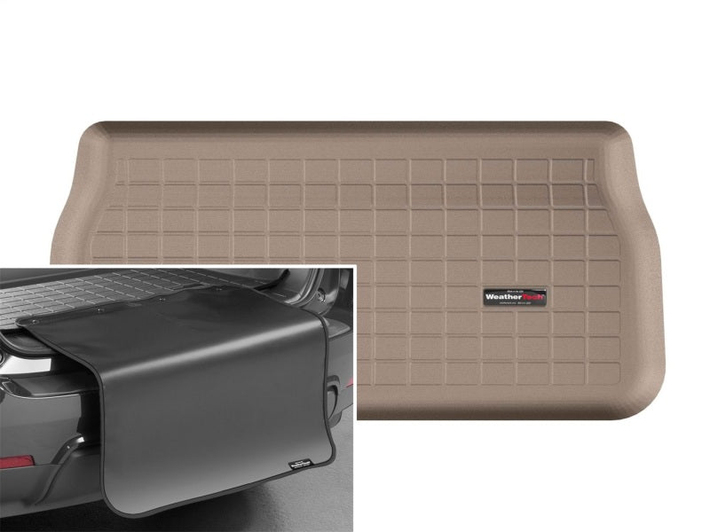 WeatherTech 2017+ Chrysler Pacifica Cargo Liner w/ Bumper Protector - Tan (Behind 3rd Row)