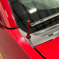 Wehrli 07.5-19 GM HD/14-23 GM 1500 Truck Billet TIG Torch Stubby Antenna - Candy Red