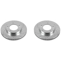 Power Stop 07-09 Kia Sorento Front Evolution Drilled & Slotted Rotors - Pair