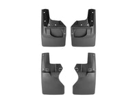 WeatherTech 20-23 Jeep Gladiator Sport/Sport S w/Max Tow Pkg No Drill Front & Rear MudFlaps - Black