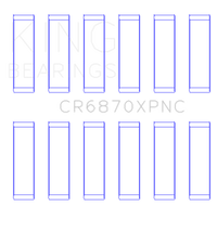 King Engine Bearings Nissan VR38DETT pMaxKote Performance Con Rod Bearing Set - Size +0.25mm