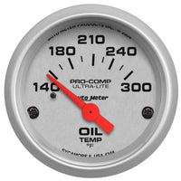 Autometer Ultra-Lite 52mm 140-300 Deg F Electronic Oil Temperature Gauge