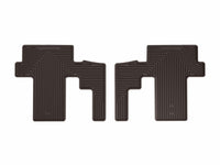 WeatherTech 22-26 Kia Carnival-8 Passenger-2nd Row Rear All-Weather Floor Mats 2pc - Cocoa