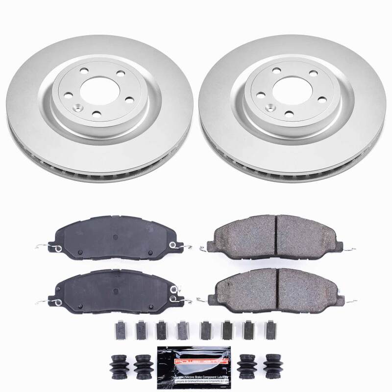 Power Stop 11-14 Ford Mustang Front Z23 Coated Brake Kit