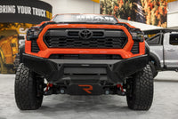 Go Rhino 24-26 Toyota Tacoma (4dr) (w/o TRD Skid Plate) Element Front Bumper w/ Power Bar - Tex. Blk