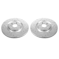 Power Stop 13-14 Ford Mustang Front Drilled & Slotted Rotor - Pair