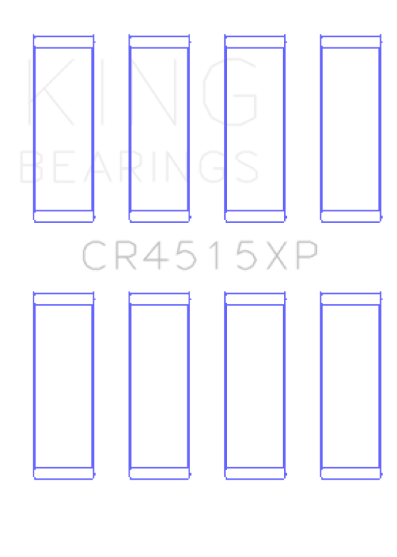 King Ford/Mazda Duratec 121ci 2.0L 16V (Size .026) Connecting Rod Bearings (Set of 4)