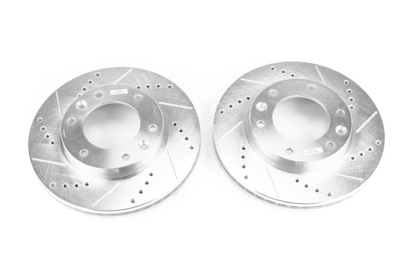 Power Stop 07-08 Hyundai Entourage Front Evolution Drilled & Slotted Rotors - Pair