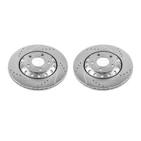 Power Stop 03-10 Audi A8 Quattro Rear Evolution Drilled & Slotted Rotors - Pair