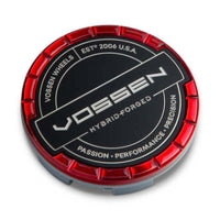 Vossen Billet Sport Cap 1.0 - Large - Hybrid Forged - Transparent Red