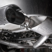 Stainless Works 4in Double Wall Slash-Cut Black Tip Kit