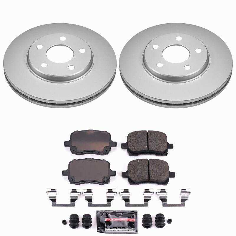 Power Stop 04-06 Chevrolet Malibu Front Z23 Coated Brake Kit