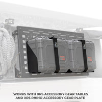 Go Rhino XVenture Gear Hard Case Mount Medium 18in. (Mount ONLY for XRS/SRM Racks) - Tex. Blk
