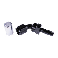 Russell 6AN ProClassic Crimp 60 Degree Hose End - Black