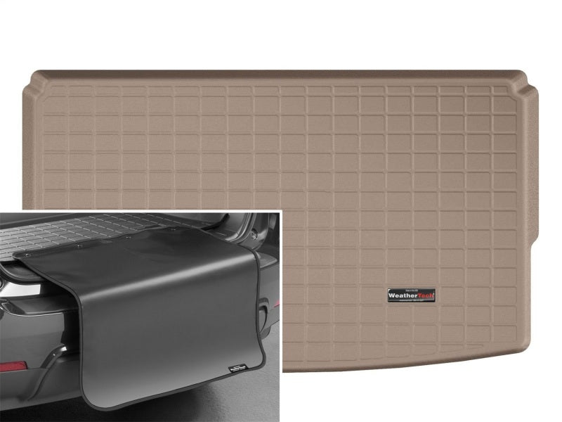 WeatherTech 2018+ Ford Expedition Max Cargo With Bumper Protector - Tan