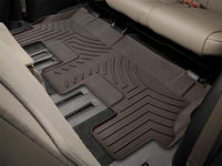 WeatherTech 2012+ Toyota Sequoia Rear FloorLiner HP - Cocoa (Bench 2nd Row)