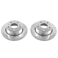 Power Stop 14-19 Ram ProMaster 1500 Rear Evolution Drilled & Slotted Rotors - Pair