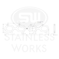 Stainless Works 03-04 Ford Cobra 4.6L 32V Wide Oval Header 304SS Exhaust Flanges 1-3/4in Primaries