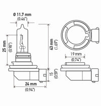 Hella Bulb H9 12V 65W Pgj195 T4 Sb