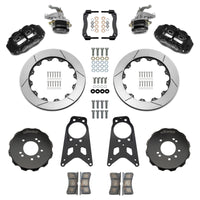Wilwood 89-98 Nissan 240SX FNSL4R/MC4 Rear Parking BBK w/ 13.50in Slotted Rotors - Black