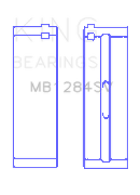 King Engine Bearings Mercedes Benz Om 651.911-913 Sputter Replace (Size +0.25mm) Main Bearing Set