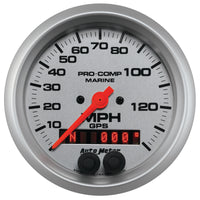 Autometer Marine Silver 3-3/8in. 140MPH GPS Speedometer Gauge