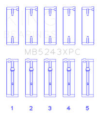 King Engine Bearings Nissan Sr20DE (Size +0.25mm) Main Bearing Set