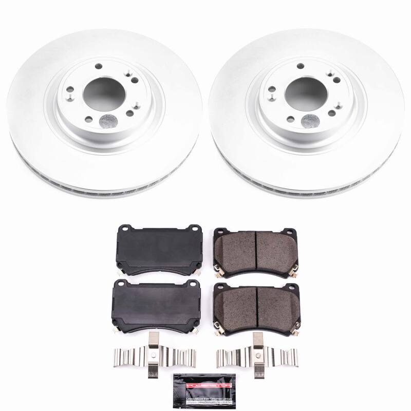 Power Stop 09-14 Hyundai Genesis Front Z23 Coated Brake Kit