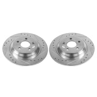 Power Stop 11-15 Volvo S60 Rear Evolution Drilled & Slotted Rotors - Pair