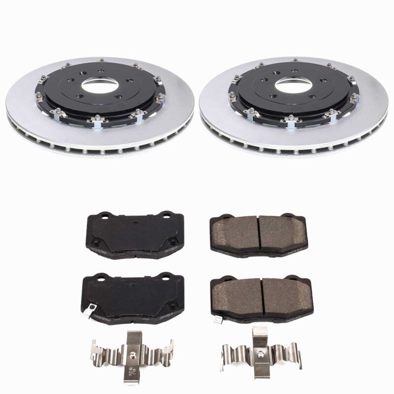 Power Stop 15-19 Chevrolet Corvette Rear Z17 Coated Brake Kit