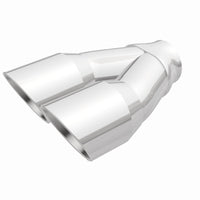 MagnaFlow Double Wall 3in Dual Round Polished Tip 2.25in Inlet