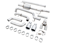 AWE Tuning 0FG 21+ Ford F150 Dual Split Rear Exhaust - 5in Chrome Silver Tips