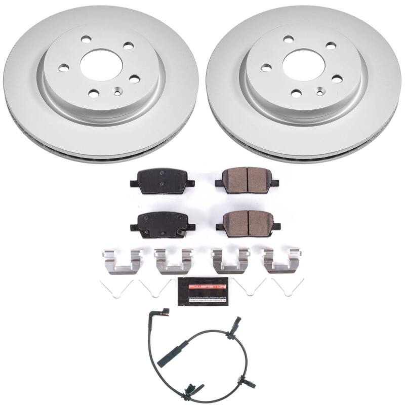 Power Stop 2020 Cadillac CT6 Rear Z23 Coated Brake Kit
