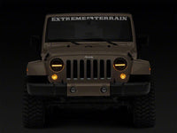 Raxiom 97-18 Jeep Wrangler TJ & JK Axial 7-In LED Headlights w/ DRL - Black Housing (Clear Lens)