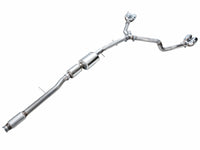 AWE Tuning 2021+ GMC Suburban/Yukon XL 5.3L 0FG Split Rear Exit Catback - Quad Chrome Silver Tips