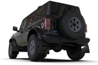 Rally Armor 21-25 Ford Bronco (Plstc Bmpr + RB - NO Rptr/Sprt) Blk Mud Flap w/Cy Orange Logo