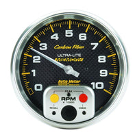 Autometer Carbon Fiber 66.7mm 0-15 PSI W/O ISO Fuel Pressure Gauge