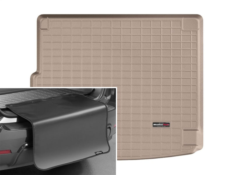 WeatherTech 2011+ Porsche Cayenne Cargo Liners w/ Bumper Protector - Tan(Vehicles w/Bose Audio Pack)