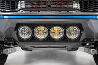 Addictive Desert Designs 17-20 Ford F-150 Raptor Bomber Front Bumper w/ 4 Rigid 360 6in Round Mounts