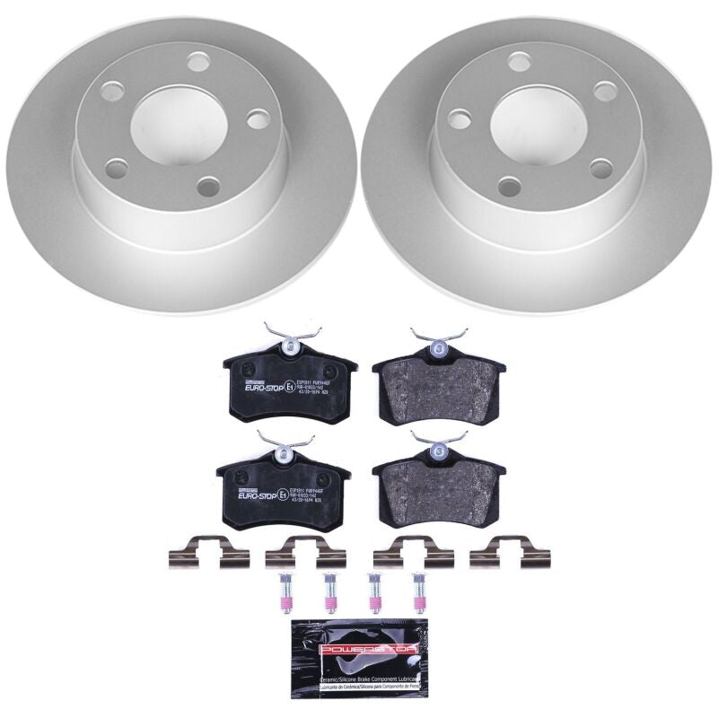 Power Stop 99-04 Audi A6 Quattro Rear Euro-Stop Brake Kit