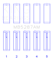 King Engine Bearings Toyota 1ZZ-FE (Size .50) Main Bearing Set