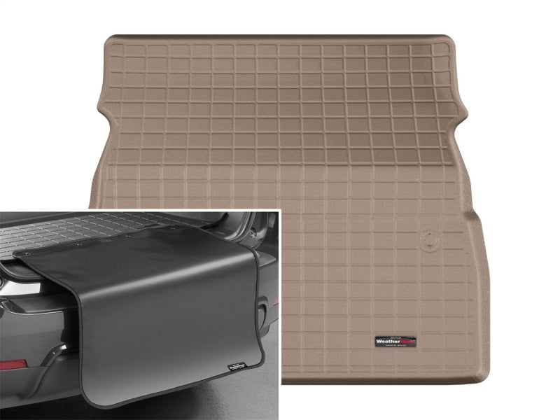 WeatherTech 2018+ Honda Odyssey Cargo Liner w/Bumper Protector - Tan (Does Not Cover 3rd Row)