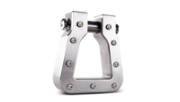 Body Armor 4x4 Mega D-Ring Machined Silver Single