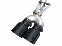 AWE Tuning 2021+ GMC Tahoe/Yukon 5.3L 0FG Split Rear Exit Catback Exhaust - Quad Diamond Blk Tips