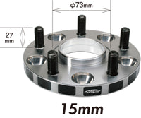 Project Kics 15mm Thick 12x1.25 66mm Hub 5x114.3 Wide Tread Spacers