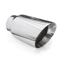 Stainless Works Conical Double Wall Slash Cut Exhaust Tip - 4in Body 3in Inlet