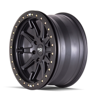 Dirty Life 9304 DT-2 20x9 / 6x135 BP / 12mm Offset / 87.1mm Hub Matte Black Wheel - Beadlock