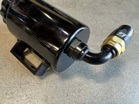 GReddy AN12 STRAIGHT ORB MALE BLACK/GOLD ANODIZED