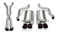 Corsa 06-08 Corvette C6 Sport Cat-Back Dual Rear Exit w/ 3.5in Black PVD Tips