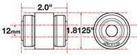 SPC Performance Flex Joint xAxis Jeep JK Front UCA 12mm X 2 X 1.8125